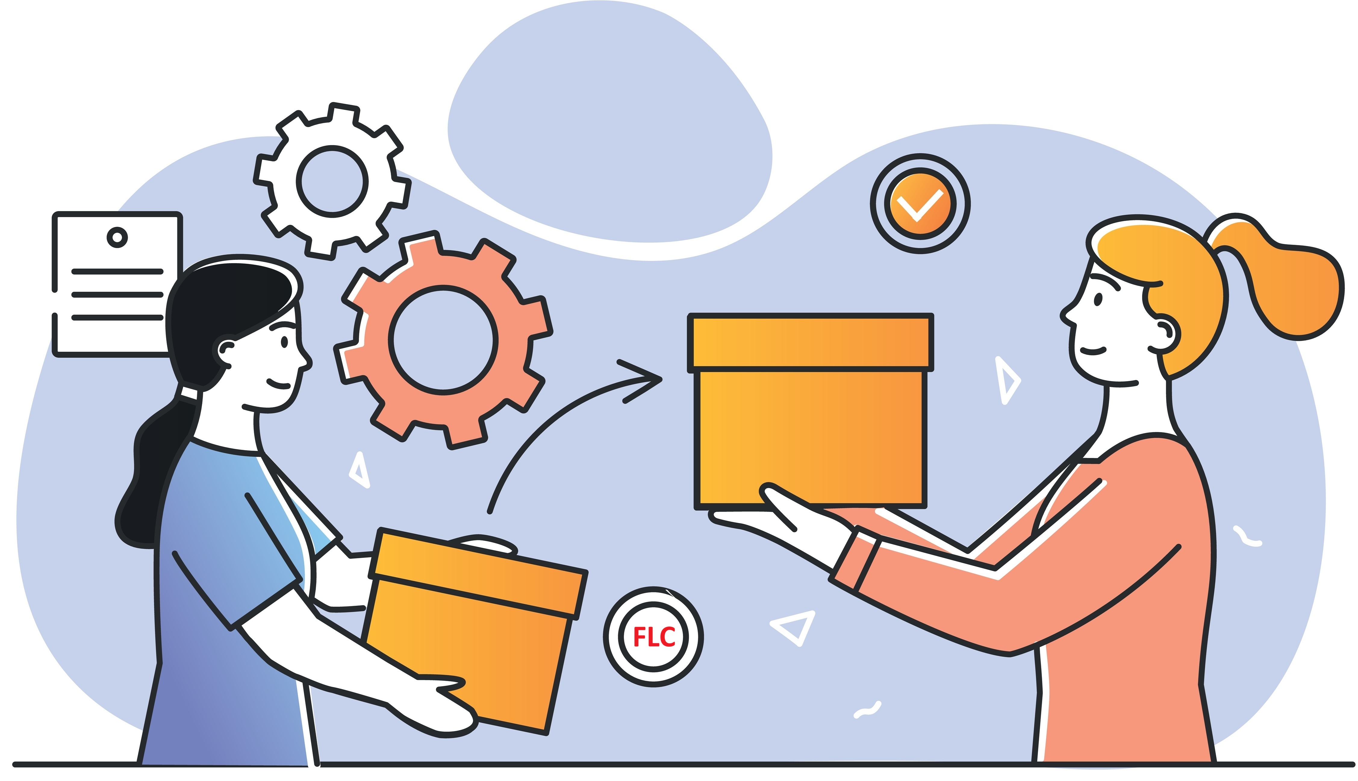 Scambio Friulcoin tra due persone al mercato locale